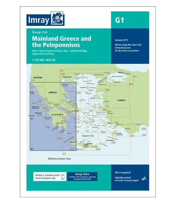 Mapa IMRAY G 1 - Grecja/Peloponez