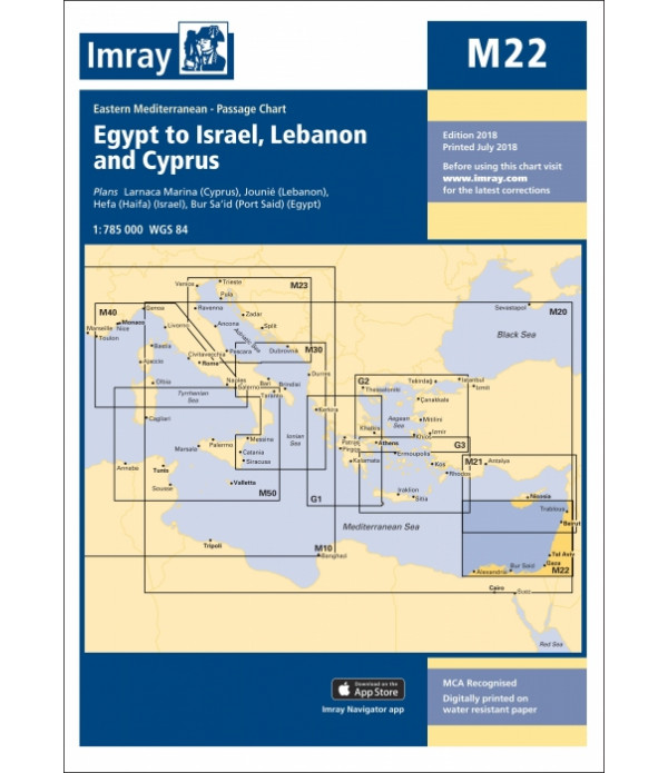 Mapa IMRAY M22 - Izrael