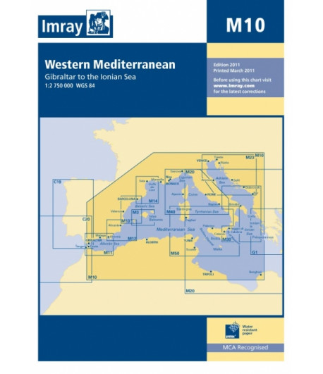 Mapa IMRAY M10 - Śródziemne Zach.