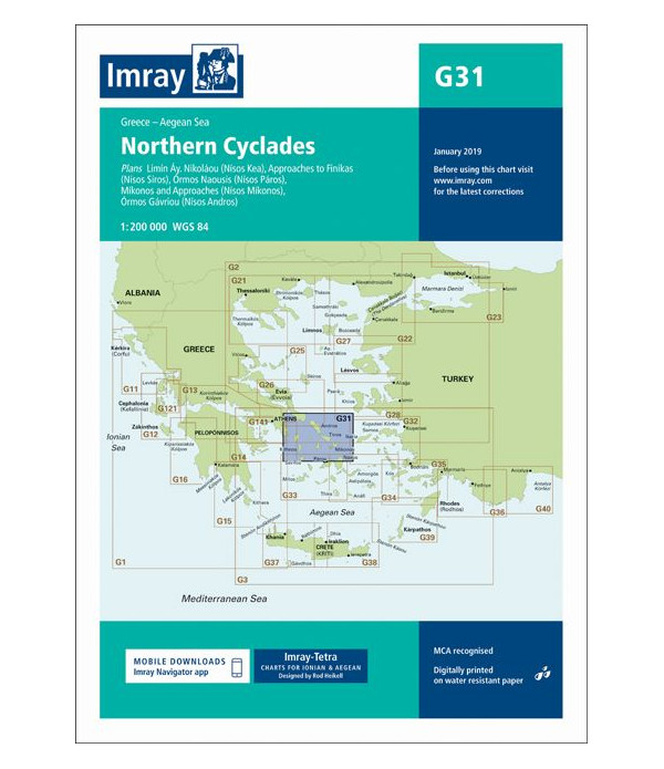 Mapa IMRAY G31 - Cyklady Północ