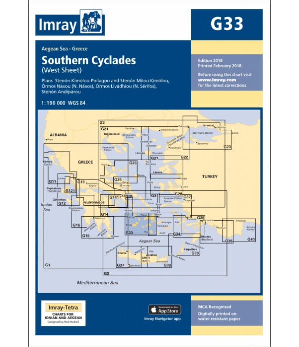 Mapa IMRAY G33 - Cyklady Południe
