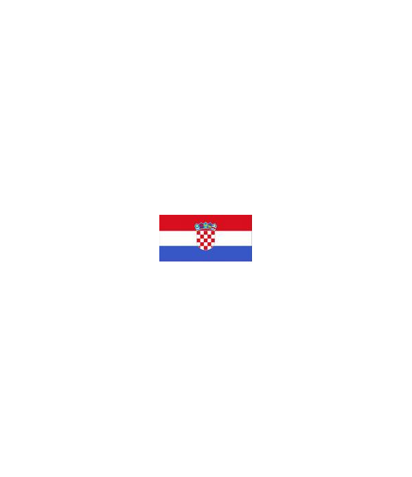 Banderka Chorwacja 20 cm x 30 cm